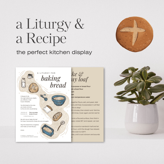 Bake & Pray Liturgy and Recipe Card