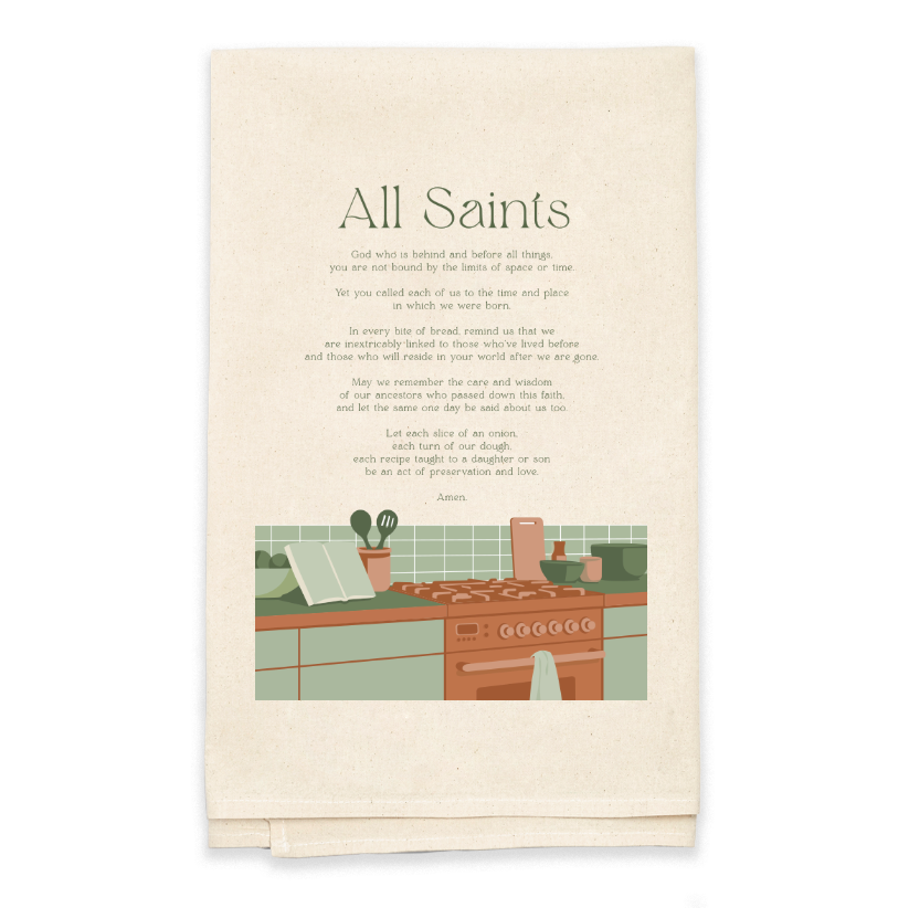 All Saints Tea Towel