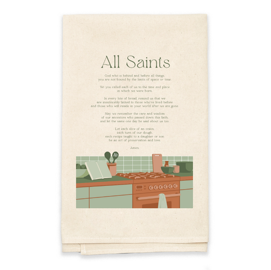 All Saints Tea Towel
